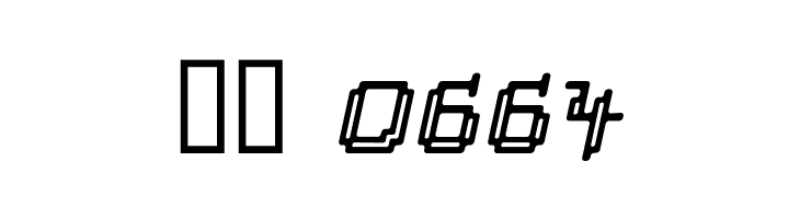 Tipi Slanted Electric Inline  Скачать бесплатные шрифты