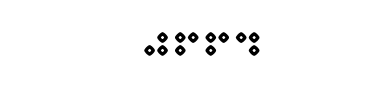 Braillenum Hollow Regular  Скачать бесплатные шрифты