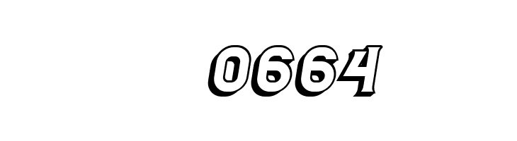 Casino 3D Italic  Скачать бесплатные шрифты