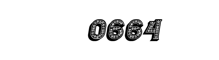 Casino 3D Filled Marquee Italic  Скачать бесплатные шрифты