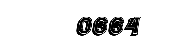 Casino 3D Filled Italic  Скачать бесплатные шрифты