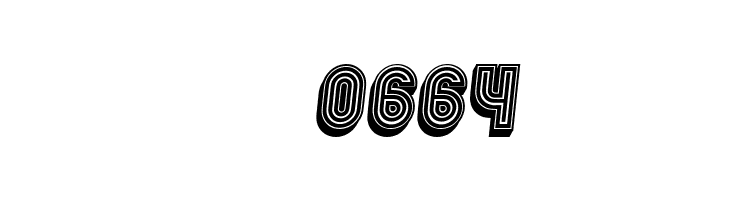 Chicago Neon 3D Italic  Скачать бесплатные шрифты