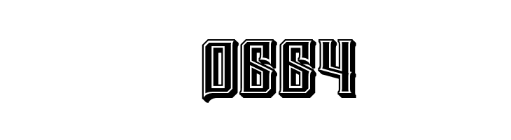 Mina is gone 3D Regular  Скачать бесплатные шрифты