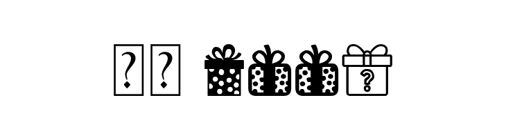 Gifts Icons  Скачать бесплатные шрифты