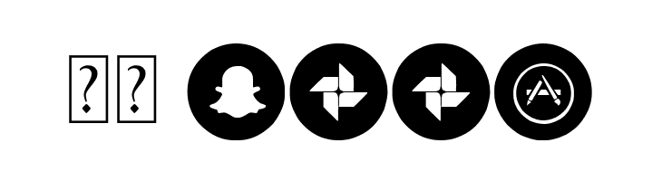 Social Media Circled  Скачать бесплатные шрифты