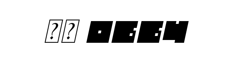 BLOCK Italic  Скачать бесплатные шрифты