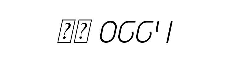 DISMECHA Italic  Скачать бесплатные шрифты