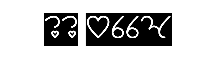 I Love You-Inverse  Скачать бесплатные шрифты