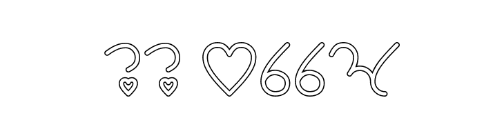 I Love You-Hollow  Скачать бесплатные шрифты