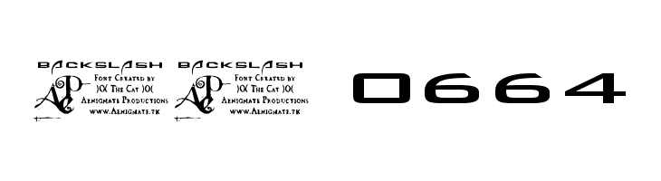 Backslash  Скачать бесплатные шрифты