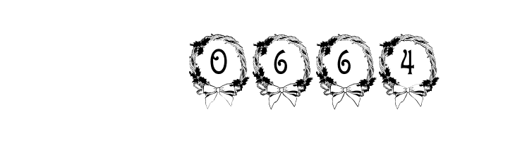 BJF Christmas Wreath  Скачать бесплатные шрифты