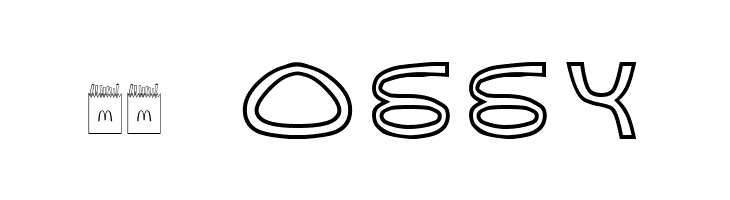 Golden Arches Outline  Скачать бесплатные шрифты