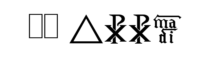 Christian Icons B Monograms  Скачать бесплатные шрифты