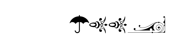 Cornucopia of Ornaments Fpur  Скачать бесплатные шрифты