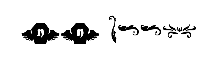 Damask Dings1  Скачать бесплатные шрифты