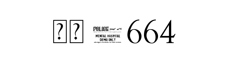 Mental Hospital DEMO by Marta v  Скачать бесплатные шрифты